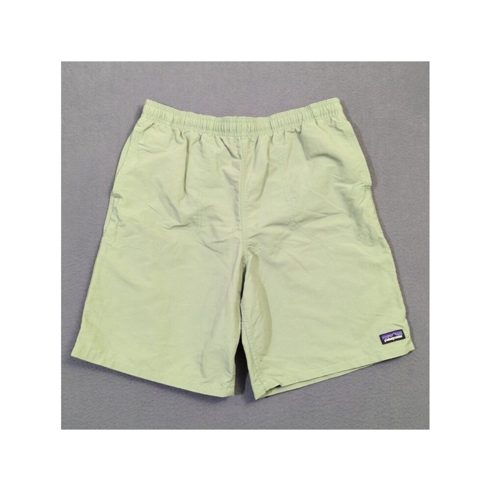 Patagonia Shorts Kids XXL Green Baggies 7" Lined Outdoor Hiking Camp Adventure